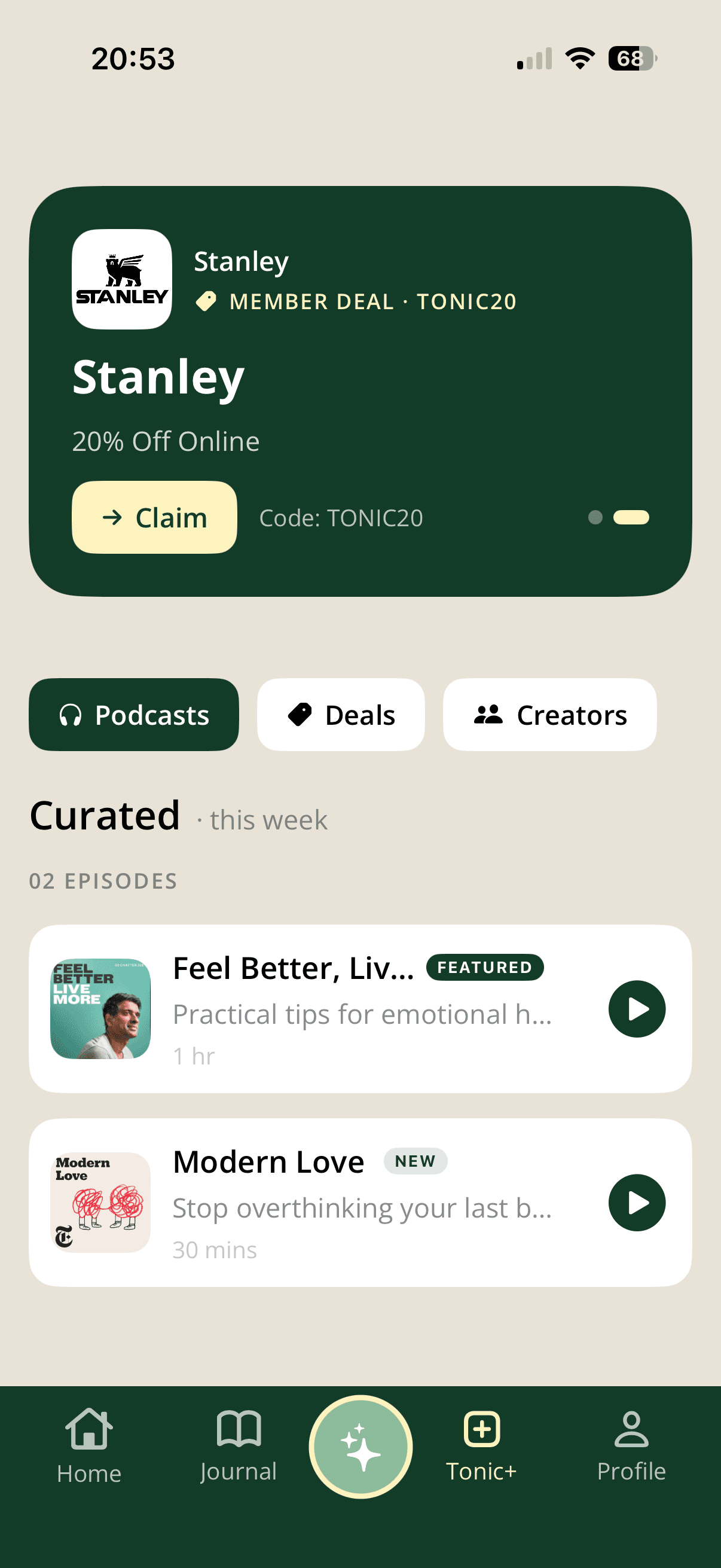 Perks & podcasts.